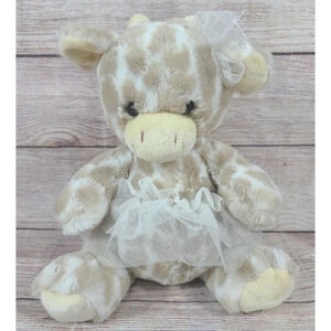 Aurora Plush Giraffe With Tutu Stuffed Animal Beige White Super Soft 11" 2019